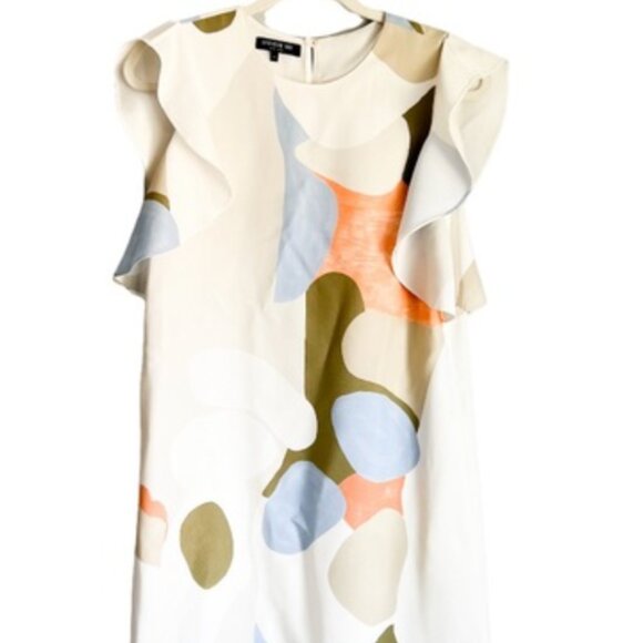 Lafayette 148 New York Abstract Dress - Picture 1 of 10